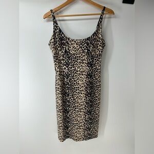 Forever 21 Leopard Print Dress - Black and Tan